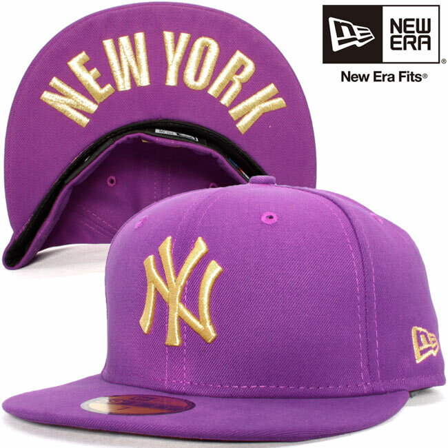 ニューエラ 5950キャップ ニューヨークヤンキース ニューヨーク スパークリンググレープ メタリックゴールド New Era 59FIFTY Cap New York Yankees New York Sparkling Grape Gold【あす楽対応_近畿】【あす楽対応_中国】【あす楽対応_四国】【あす楽対応_九州】