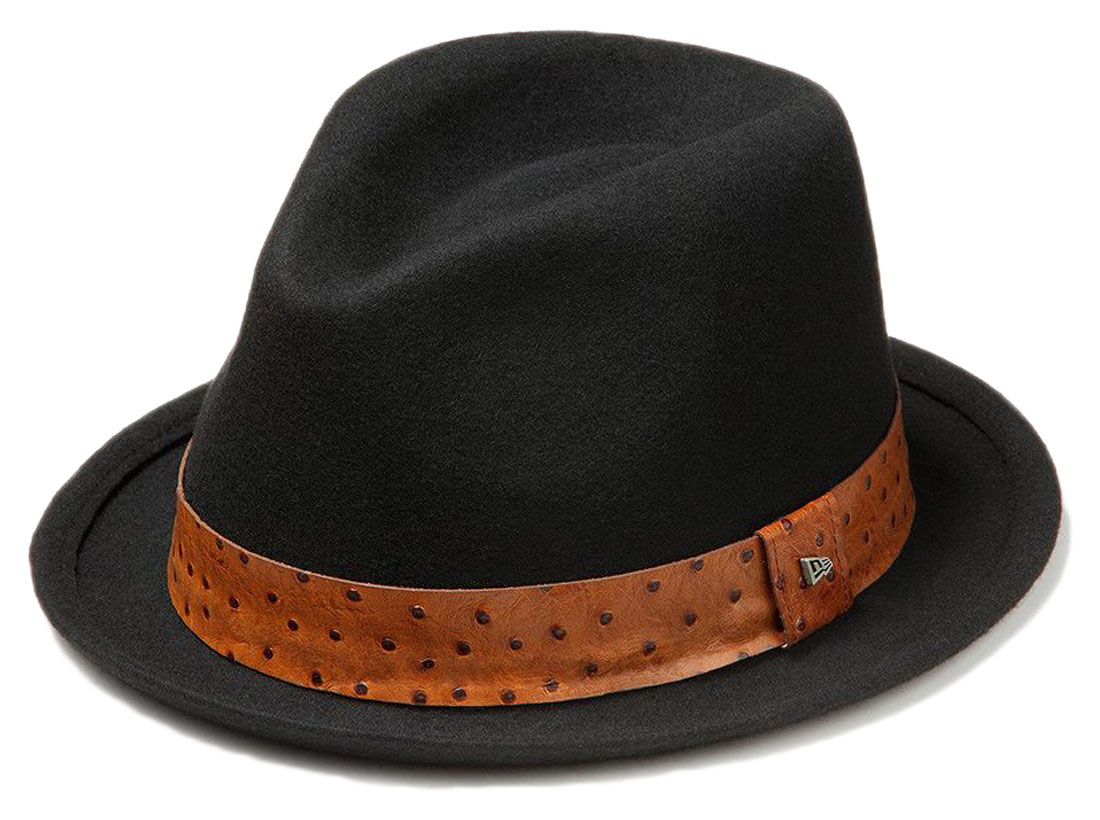 C[P[oCj[G nbg V[Y81 U tFh[ E[tFg AU[oh ubN EK by New Era Hat Series 81 The Fedora Wool Felt Real Leather Band Band