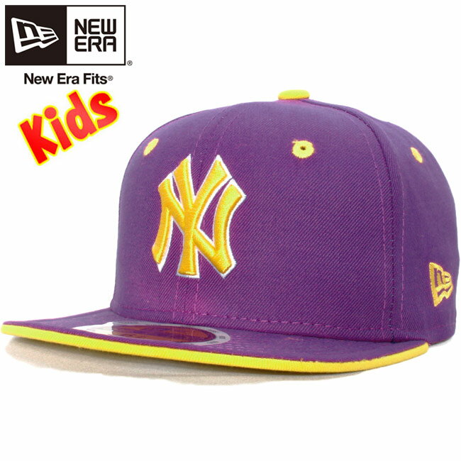 ニューエラ 5950キッズキャップ ニューヨークヤンキース スパークリンググレープ イエロー ゴールド New Era 59FIFTY Kids Cap New York Yankees Sparkling Grape Yellow Gold【あす楽対応_近畿】【あす楽対応_中国】【あす楽対応_四国】【あす楽対応_九州】