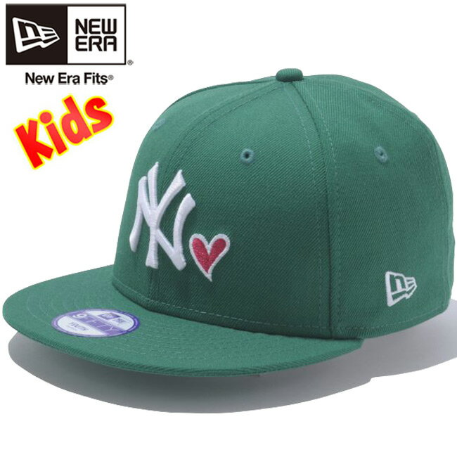 ニューエラ 950 スナップバック キッズ キャップ ハートロゴコレクション ニューヨークヤンキース ケリー ホワイト New Era 9FIFTY Kids Cap Heart Logo New York Yankees Kelly White【あす楽対応_近畿】【あす楽対応_中国】【あす楽対応_四国】【あす楽対応_九州】のサムネイル