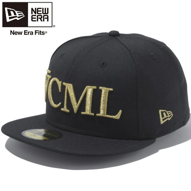 ニューエラ 5950キャップ ヴイシーエムエルロゴ ブラック メタリックゴールド