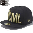 ニューエラ 5950キャップ ヴイシーエムエルビッグロゴ ブラック メタリックゴールド New Era 59FIFTY Cap VCML Big Logo Black Metallic Gold