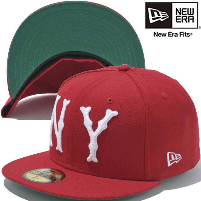 j[G 5950Lbv j[[NnC_[Y A_[oCU[ XJ[bg P[ Xm[zCg New Era 59FIFTY Cap New York Highlanders Under Visor Scarlet Kelly