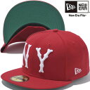 ニューエラ 5950キャップ ニューヨークハイランダーズ アンダーバイザー スカーレット ケリー スノーホワイト New Era 59FIFTY Cap New York Highlanders Under Visor Scarlet Kelly