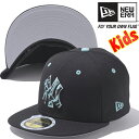 ニューエラ 5950キッズキャップ アンダーバイザー ゼブラ ニューヨークヤンキース ブラック シーグラス New Era 59FIFTY Kids Cap Under Visor Zebra New York Yankees