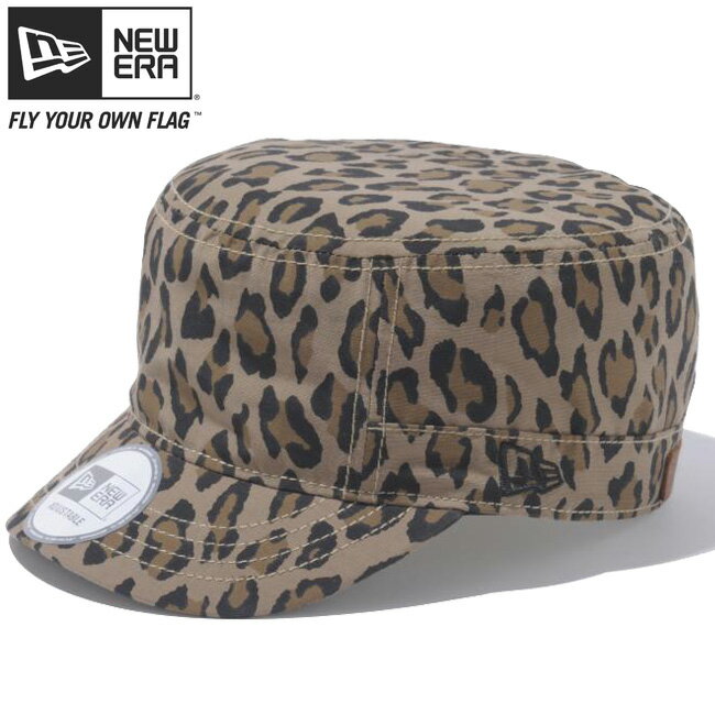 j[G [NLbv WM04 }EeNX AWX^u Ip[h ubN New Era Work Cap WM04 Mountain Cloth Adjustable Leopard Black