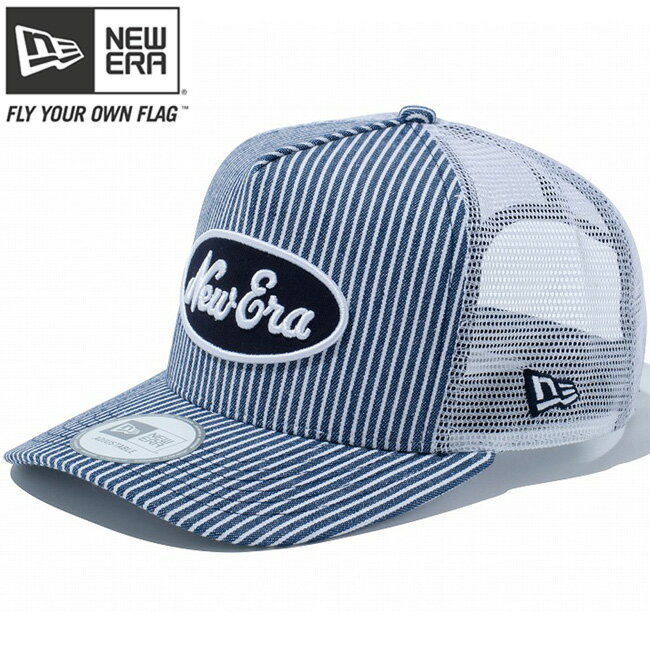 ニューエラ ディーフレームトラッカーメッシュキャップ オールドロゴ ネイビーヒッコリー ホワイトメッシュ New Era D-Frame Trucker Mesh Cap Old Logo Navy Hickory【あす楽対応_近畿】【あす楽対応_中国】【あす楽対応_四国】【あす楽対応_九州】