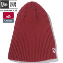 アウトラスト×ニューエラ コラボ ニット帽 ニットキャップ リブビーニー ブラッドレッド ホワイト Outlast×New Era Knit Cap Rib Beanie Blood Red White