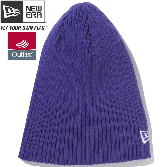 AEgXg~j[G R{ jbgX jbgLbv ur[j[ N}`X zCg Outlast~New Era Knit Cap Rib Beanie Clematis White