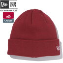 アウトラスト×ニューエラ コラボ ニット帽 ニットキャップ カフニット ブラッドレッド ホワイト Outlast×New Era Knit Cap Cuff Knit Blood Red White