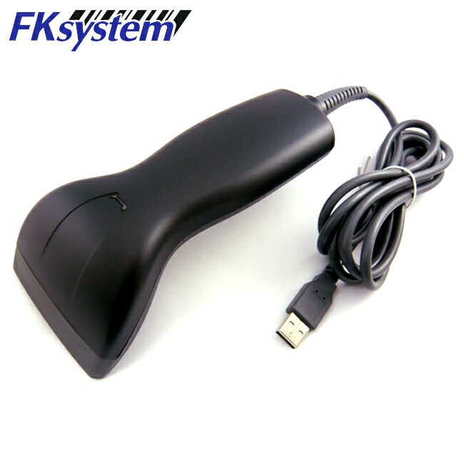 エフケイシステム CCDバーコードリーダー USB接続 ブラック FKsystem System Ccd Barcode Reader Usb Connection Black