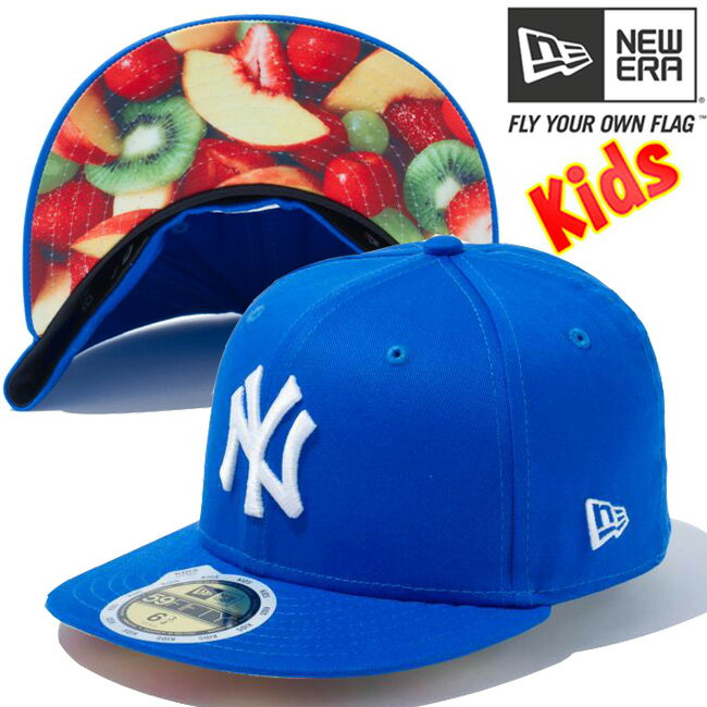 ニューエラ 5950キッズキャップ アンダーバイザー ニューヨークヤンキース フルーツ ノーチカブルー スノーホワイト New Era Kids Cap Under Visor Yankees Blue【あす楽対応_近畿】【あす楽対応_中国】【あす楽対応_四国】【あす楽対応_九州】