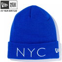 ニューエラ ニット帽 ニットキャップ ベーシックカフニット ニューヨークシティ ロイヤル スノーホワイト スノーホワイト New Era Knit Cap Ba...