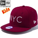 j[G 950 XibvobN LbY Lbv j[[NVeBS J[fBi Xm[zCg New Era 9FIFTY Snap Back Kids Cap New York City Logo Cardinal White