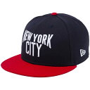 ニューエラ 950 スナップバック キッズ キャップ ニューヨークシティ ネイビー スカーレット スノーホワイト New Era 9FIFTY Snap Back Kids New York City Navy Scarlet Snow White