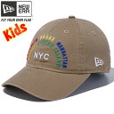 j[G 920 XibvobN LbY Lbv C{[ t@Cu{ J[L C{[ Xm[zCg New Era 9TWENTY Snap Back Kids Cap Rainbow 5boro Khaki Snow White