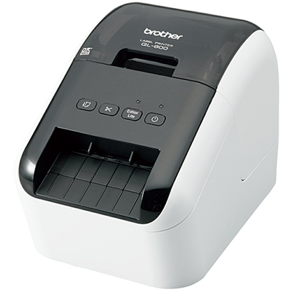ブラザー PC宛名ラベルプリンター ピータッチ QL-800 ホワイト Brother PC Address Label Printer P-touch QL-800 White