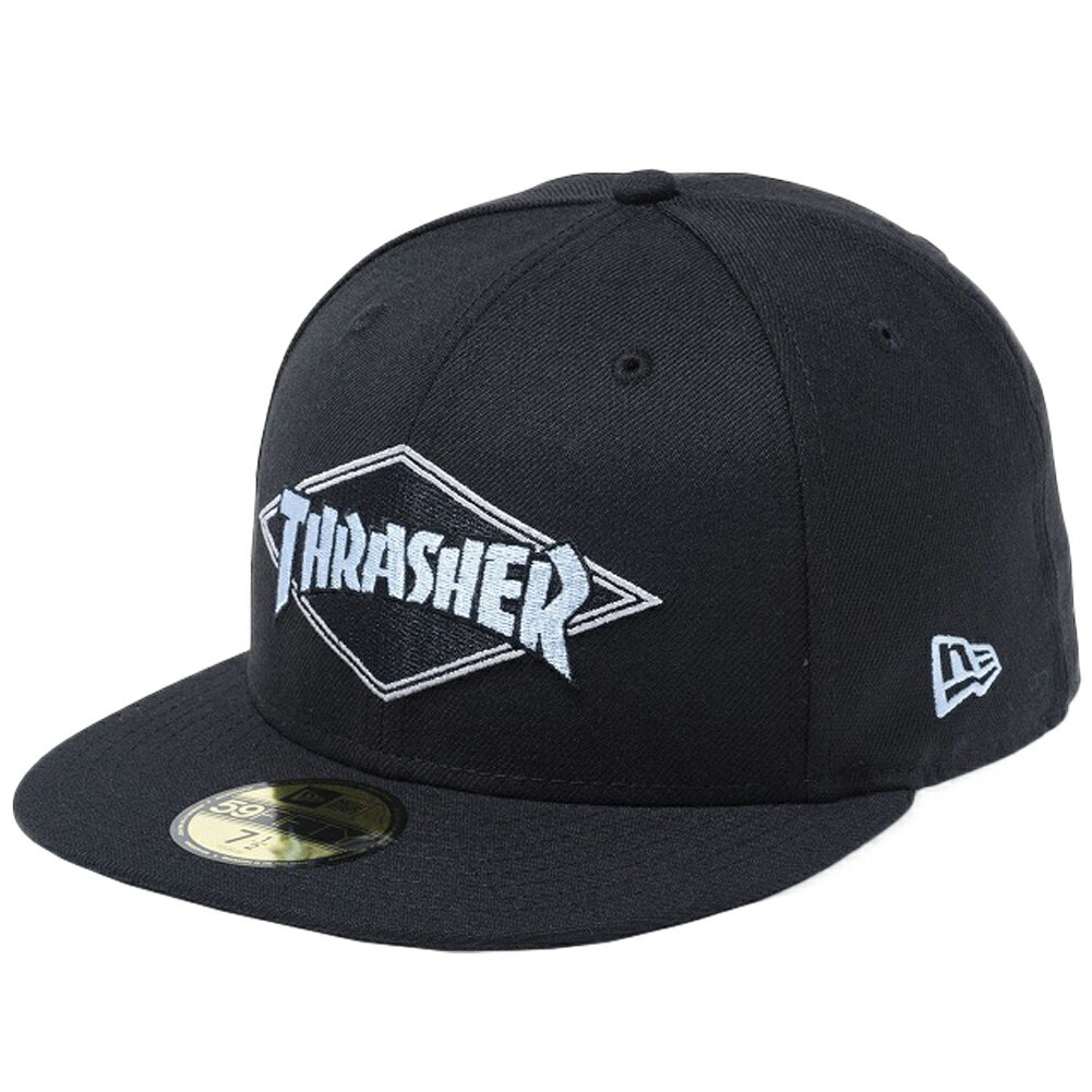 XbV[~j[G 5950 }`S g ubN XJCu[ NEh XJCu[ Thrasher~New Era 59FIFTY Multi Logo Retro Black Sky Blue Cloud Sky Blue