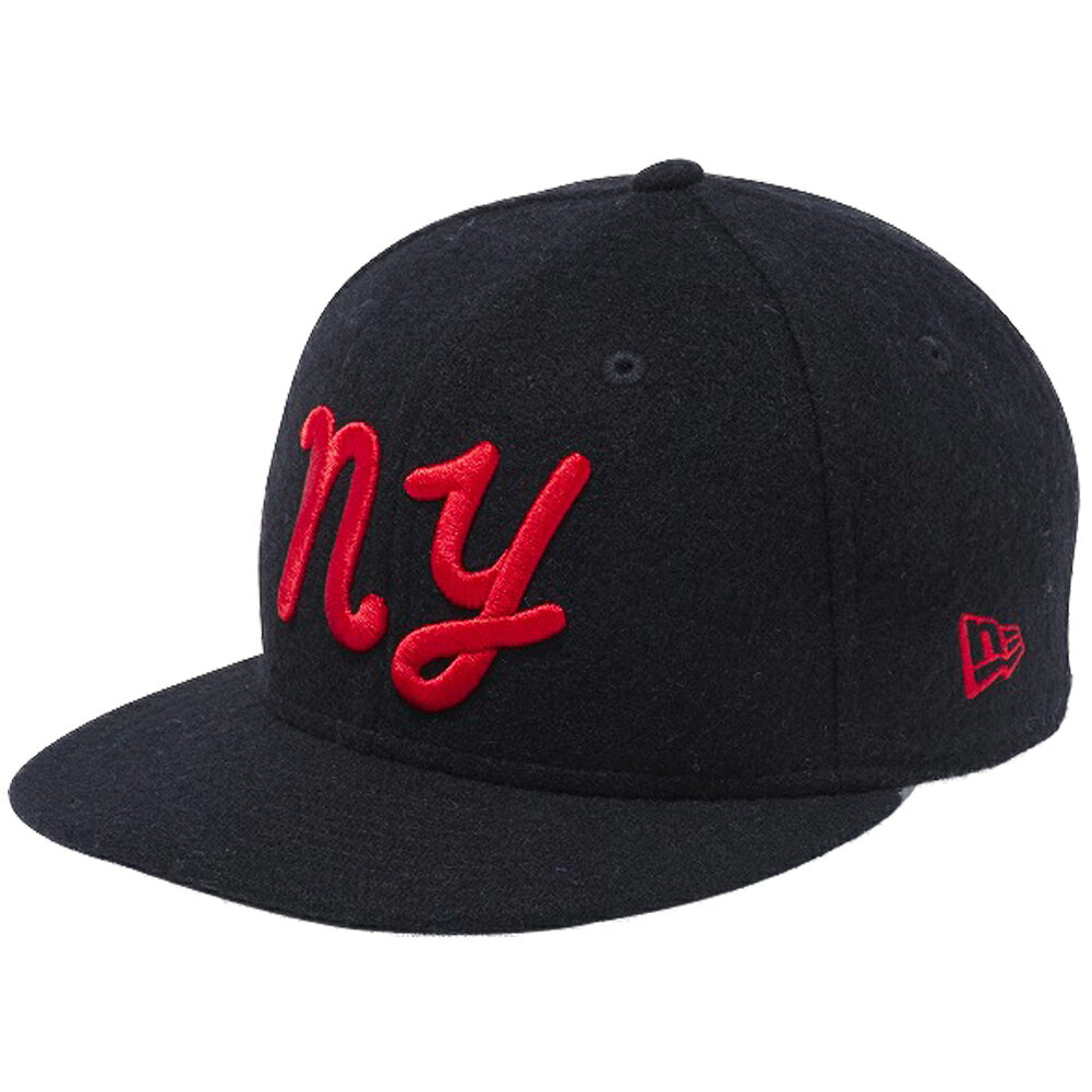 ニューエラ 950 スナップバック キッズ キャップ ペン ニューヨーク NY ブラックメルトン ラディアントレッド New Era 9FIFTY Snapback Kids Cap Pen New York NY Black Melton