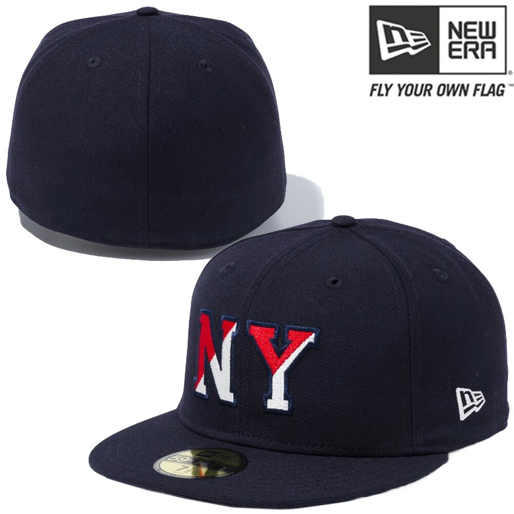 ニューエラ 5950キャップ マルチロゴ ベーシックファブリック ニューヨーク NY ネイビー ミッドナイトネイビー New Era 59FIFTY Cap Multi Logo Basic Fabrics New York NY Navy 2
