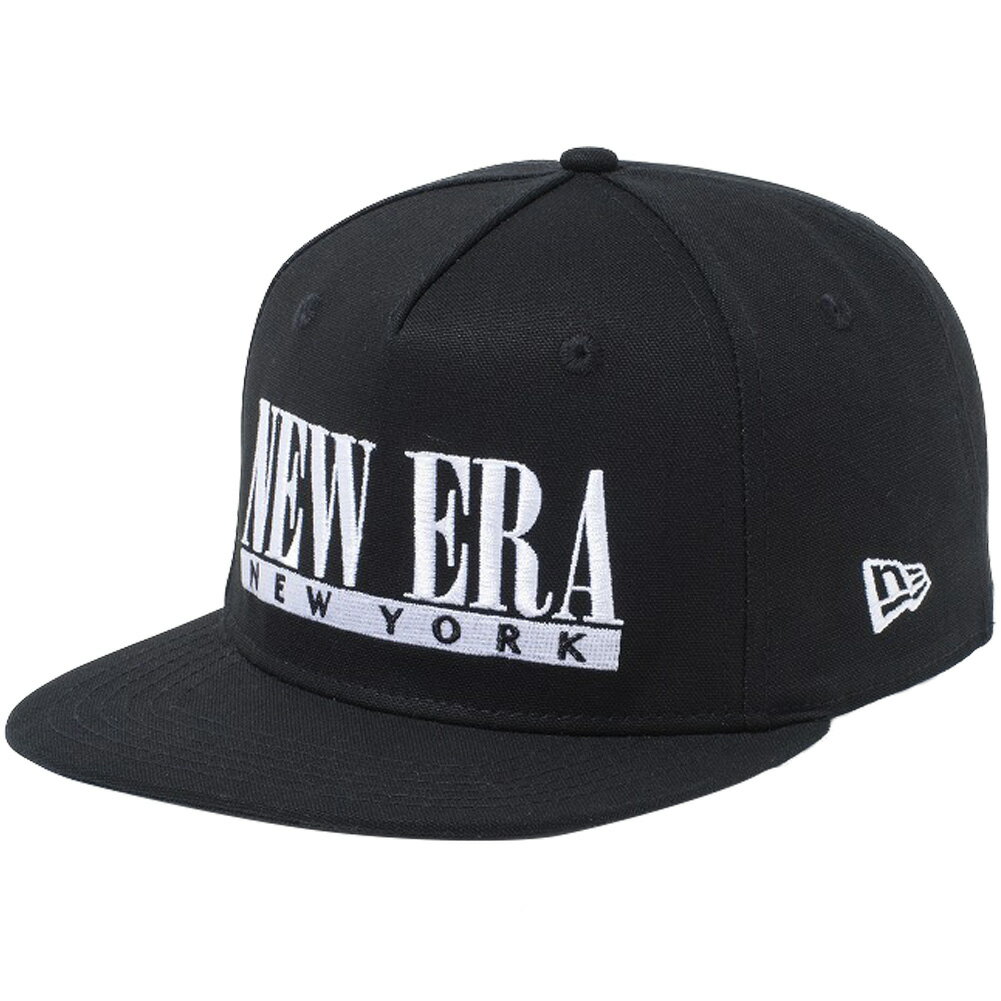 j[G 5pl XNGAoCU[ Lbv _bNLoX NENY j[[N ubN Xm[zCg New Era 5-Panel Square Visor Cap Duck Canvas NENY New York Black