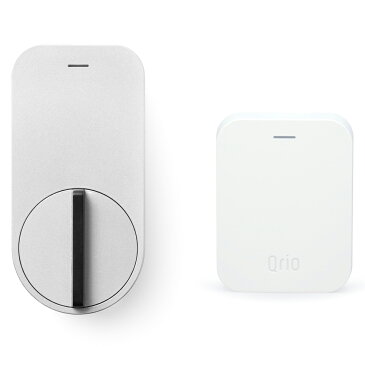 キュリオ スマートロック Q-SL1-HS(Q-SL1&Q-H1) セット(キュリオ ハブ付き) シルバー Qrio Smart Lock Q-SL1-HS(Q-SL1&Q-H1) Set (including Qrio Hub) Silver【あす楽対応_近畿】【あす楽対応_中国】【あす楽対応_四国】【あす楽対応_九州】