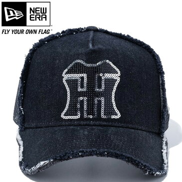 ニューエラ 940キャップ スナップバック エーフレームトラッカー 阪神タイガース ブラックデニム ブラックメッシュ New Era 9FORTY Cap Snap Back A-Frame Trucker Hanshin Tigers【あす楽対応_近畿】【あす楽対応_中国】【あす楽対応_四国】【あす楽対応_九州】