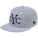 ニューエラ 950キッズキャップ スナップバック ニューヨークシティ NYC ブラックシアサッカー New Era 9FIFTY Kids Cap Snap Back New York City NYC Black Seersucker