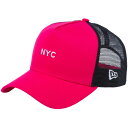 ニューエラ 940キャップ スナップバック エーフレーム ニューヨークシティ NYC ミニロゴ ブライトローズ New Era 940 Cap Snapback A-Frame New York City NYC Mini Logo