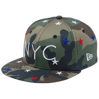 ニューエラ 950 スナップバック キッズ キャップ スターズ ニューヨークシティ NYC ウッドランドカモ ホワイト New Era 9FIFTY Snap Back Kids Cap Stars New York City NYC Camo