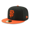 ニューエラ 59FIFTY MLBオンフィールド サンフランシスコ・ジャイアンツ オルタネイト ブラック オレンジ 1個 New Era ACPERF SAFG...