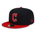 ニューエラ 59FIFTY MLBオンフィールド クリーブランド・ガーディアンズ ホーム ネイビー スカーレット 1個 New Era ACPERF CLEGUA HM 23J CLEVELAND GUARDIANS