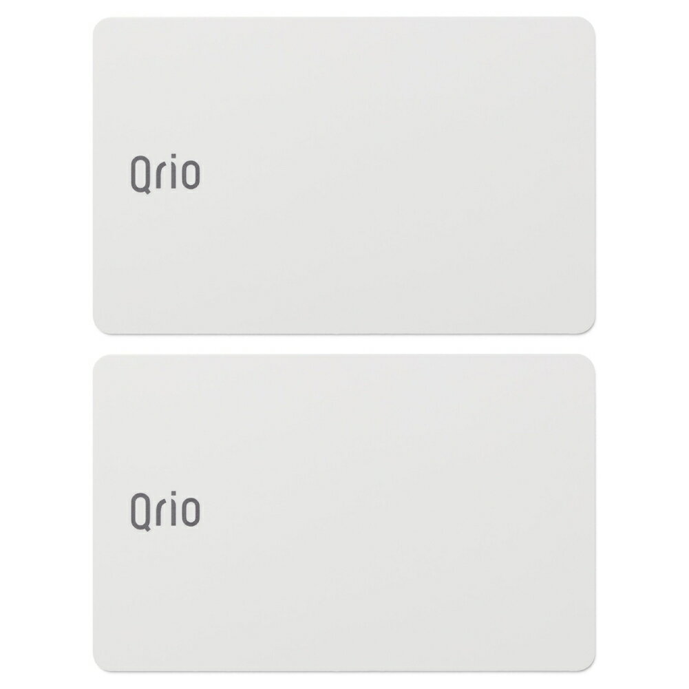 Qrio キュリオカード Q-CD1 2枚入り ホワイト Qrio Card Q-CD1 2 Sheets 1 Set White