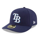 ニューエラ LP 59FIFTY MLBオンフィールド タンパベイ・レイズ ゲーム ライトネイビー 1個 New Era LP ACPERF TAMRAY GM 23J TAMPA BAY RAYS