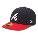 ニューエラ LP 59FIFTY MLBオンフィールド アトランタ・ブレーブス ホーム ネイビー スカーレット 1個 New Era LP ACPERF ATLBRA HM 23J ATLANTA BRAVES