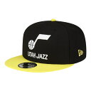 ニューエラ 9FIFTY ユタ・ジャズ ブラック イエローバイザー 1個 New Era NBA BASIC 950 2TONE OTC UTAJAZ 23J UTAH JAZZ