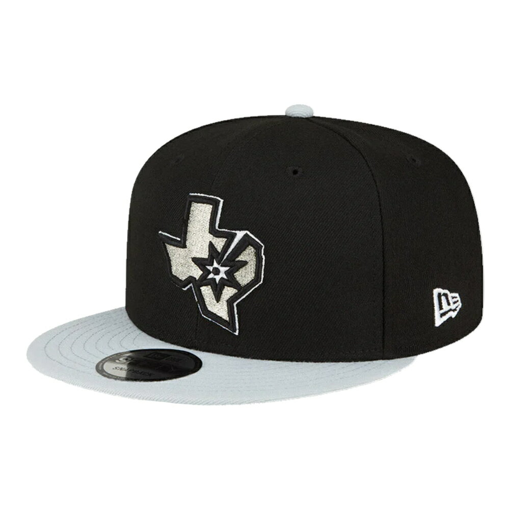 ニューエラ 9FIFTY サンアントニオ・スパーズ ブラック グレーバイザー 1個 New Era NBA BASIC 950 2TONE OTC SAASPU 23J SAN ANTONIO SPURS