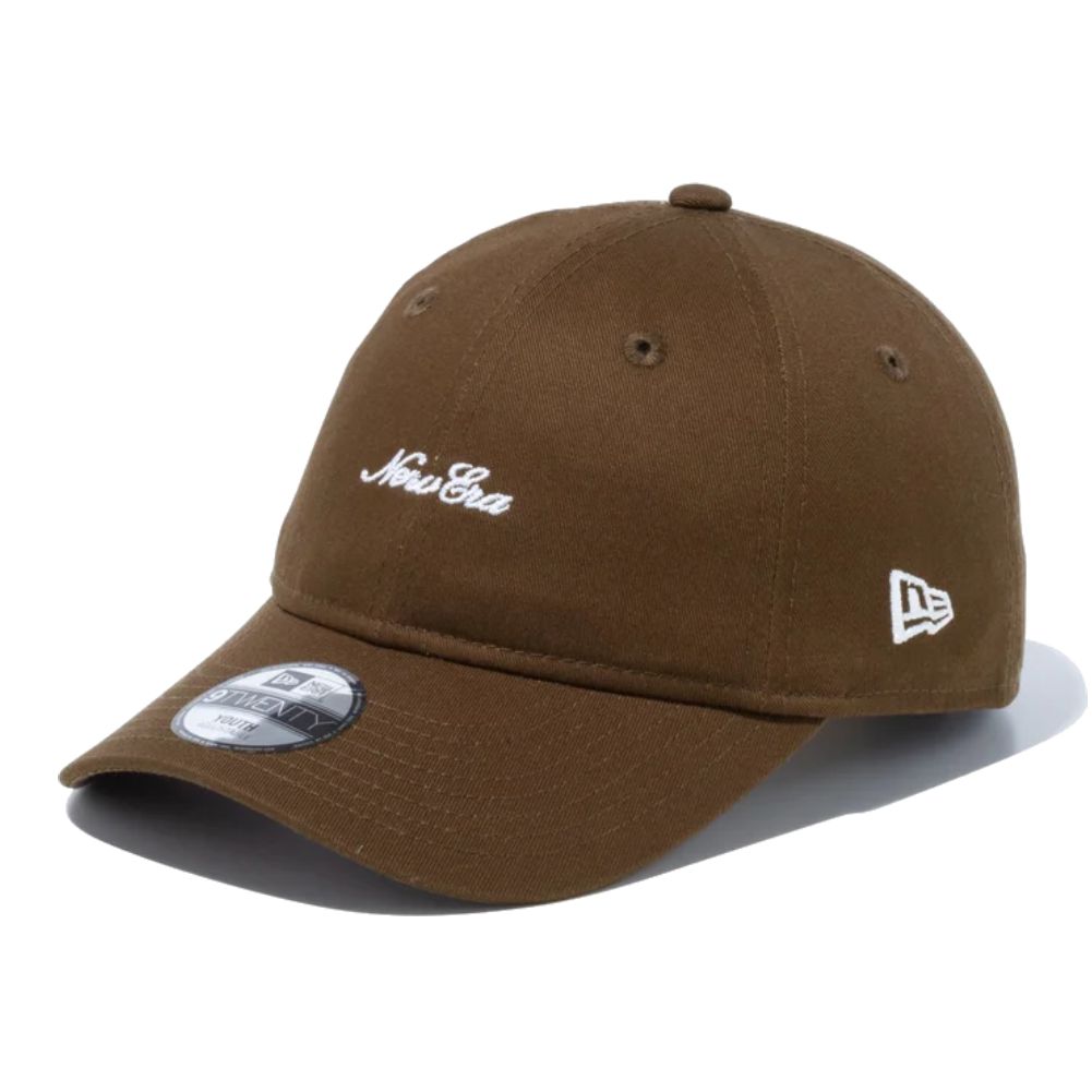 ニューエラ Youth 9TWENTY スクリプトロゴ ハンドウォッシャブル ウォルナット ホワイト 1個 New Era Youth 9TWENTY Script Logo Hand Washable Walnut White 1pc