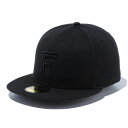 ニューエラ 59FIFTY 北海道日本ハムファイターズ ブラック ブラック 1個 New Era 59FIFTY Hokkaido Nippon Ham Fighters Black Black 1pc