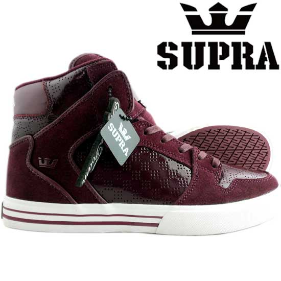 SUPRA VAIDER Burgundy Patent Suede スープラ ベイダー バーガンディー パテント スエード 【あす楽対応_近畿】【あす楽対応_中国】【あす楽対応_四国】【あす楽対応_九州】