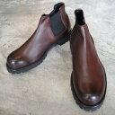 【ポイント10倍】【サイズ交換初回片道送料無料】 PADRONE パドローネ SIDE GORE BOOTS(WATER PROOF LEATHER) サイドゴアブーツ(防水レザー) / EDGAR エドガー D.BROWN ダークブラウン PU8054-1130-16C 革靴 日本製 ビジネス ギフト