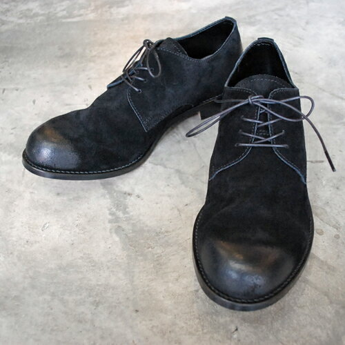  PADRONE パドローネ VELOUR DERBY PLAIN TOE SHOES / JACK ブラック BLACK PU7358-2049-19D 革靴 日本製 ビジネス　ギフト