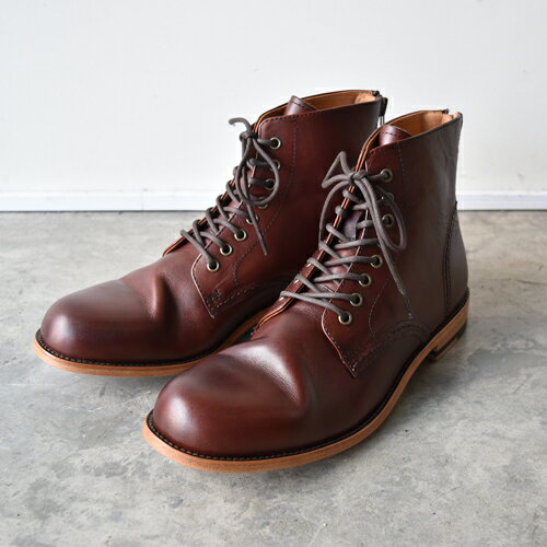  　PADRONE(パドローネ) メンズ レースアップバックジップブーツ LACE UP BACK ZIP BOOTS アントニオ ANTONIO PU8054-1102-12A ダークブラウン DARK BROWN 革靴 日本製 ビジネス　ギフト