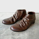   　PADRONE パドローネ SHORT SIDE ZIP BOOTS / TRACY ショートサイドジップブーツ / トレイシー DEEP BROWN ディープブラウン PU8395-1203-23A メンズ