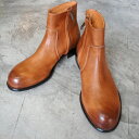 【ポイント10倍】 【サイズ交換初回片道送料無料】 PADRONE パドローネ SIDE ZIP BOOTS / RAUL ラウル BEG ベージュ PU7358-1118-15A メンズ 革靴 日本製 ビジネス　ギフト