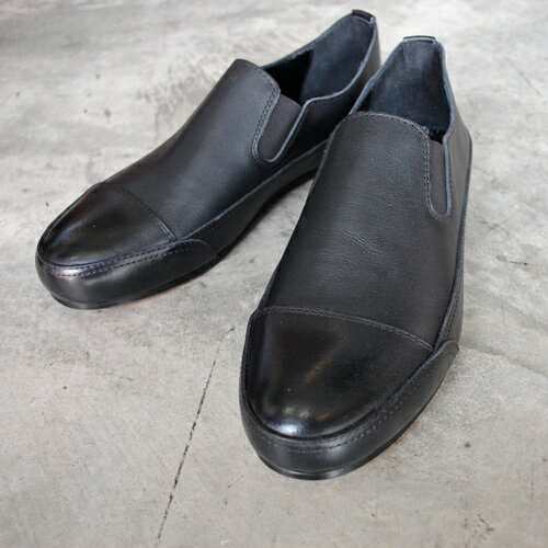   　PADRONE パドローネ (PU8678-2201-20A) SIDE GORE SHOES / NINO サイドゴアシューズ BLACK ブラック メンズ　ギフト