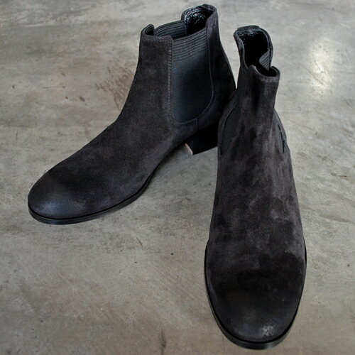   PADRONE パドローネ メンズ BL SIDE GORE BOOTS (PU8394-1101-21A) BLACK SUEDE ブラックスウェード 革靴 日本製 ビジネス　防水レザー　ギフト