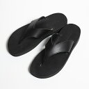 【ポイント10倍】【サイズ交換初回片道送料無料】 PADRONE(パドローネ) PU2308-3203-22C TONG SANDALS トングサンダル BLACK ブラック 革靴 メンズ ギフト