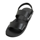 【ポイント10倍】 PADRONE(パドローネ) PU5359-3202-17B BACK STRAP SANDALS / LUCA バックストラップサンダル BLACK ブラック 革靴 メンズ その1