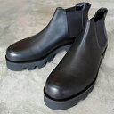 【ポイント10倍】【サイズ交換初回片道送料無料】 PADRONE パドローネ PU8054-1140-22C SIDE GORE BOOTS with Chunky Sole ブラック BK サイドゴアブーツ ギフト